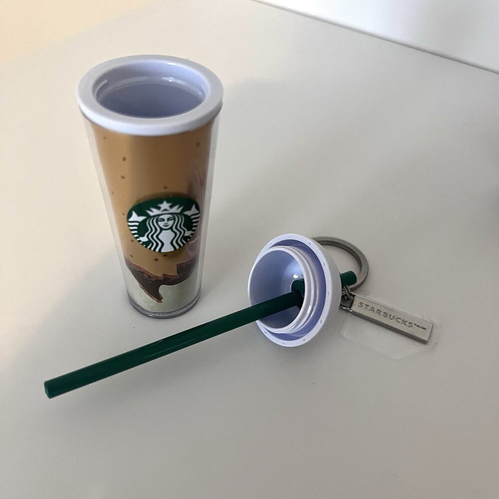 Starbucks Mini Cold Cup Keychain Cocoa Gold Limited Edition Spring ‘25 Blind Box - Picture 6 of 11